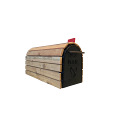 Heavy-Duty (3/4 Inch Thick Slats) Cedar-Wrapped Mailbox- Installed Heavy-Duty (3/4 Inch Thick Slats) Cedar-Wrapped Mailbox- Installed